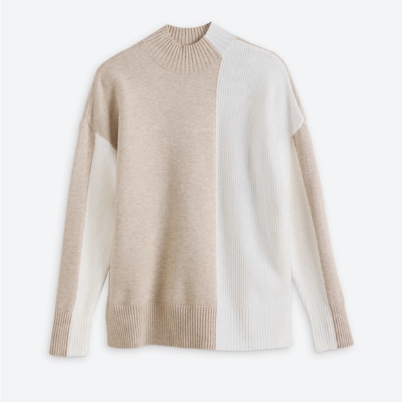 EVOLUTION BY CYRUS Two Tone Tunic Sweater - medium - Picture 1 of 6